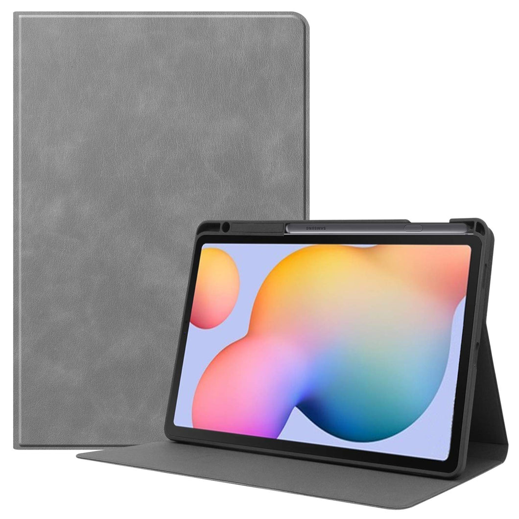 ProElite Smart Flip case Cover for Samsung Galaxy Tab S6 Lite 10.4 Inch SM-P610/P615 with S Pen Holder [Grey]