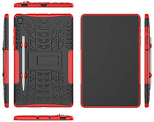 Load image into Gallery viewer, ProElite Shockproof Tough Heavy-Duty Armor Case with Pen Slot Cover for Samsung Galaxy Tab S6 Lite 10.4 Inch SM-P610/P615, Red

