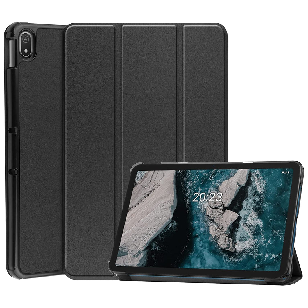 ProElite Smart Trifold Flip case Cover for Nokia Tab T20 10.36 inch Tablet, Black