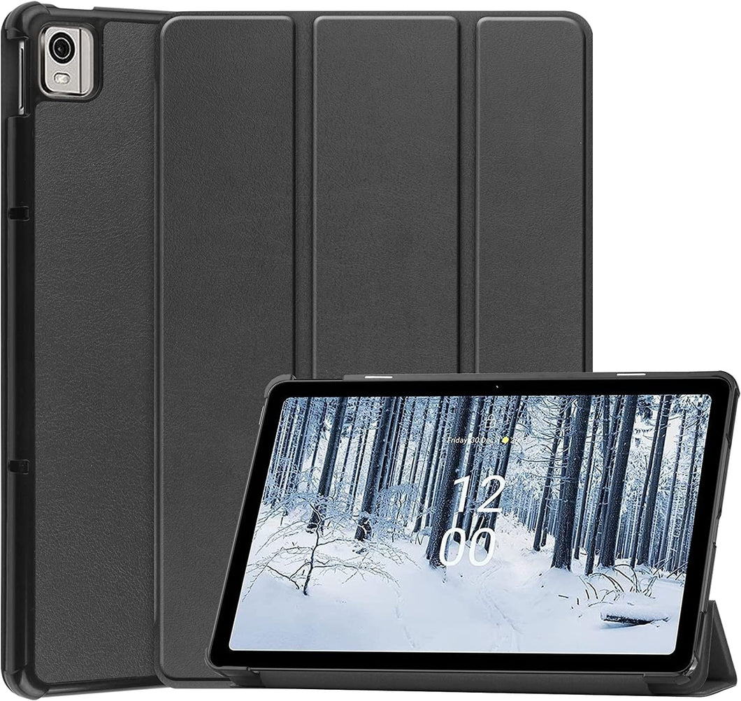 ProElite Smart Trifold Flip case Cover for Nokia Tab T21 10.4 inch Tablet, Black