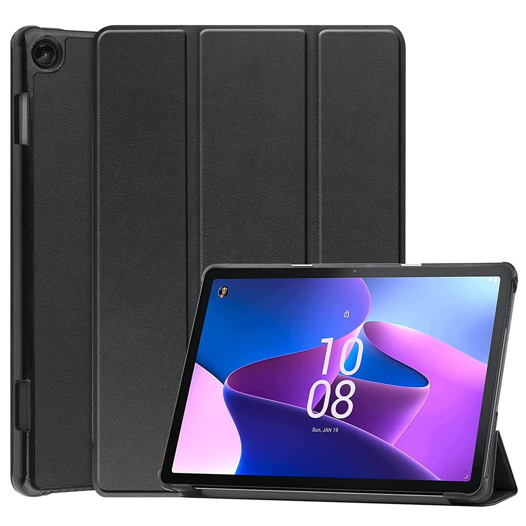 ProElite Sleek Smart Flip Case Cover for Lenovo Tab M10 FHD 3rd Gen 10.1 inch, Black
