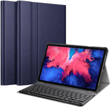 Load image into Gallery viewer, ProElite Detachable Wireless Bluetooth Keyboard flip case Cover for Lenovo Tab P11/P11 Plus 11 inch (TB-J606F/J606X) Tablet, Dark Blue
