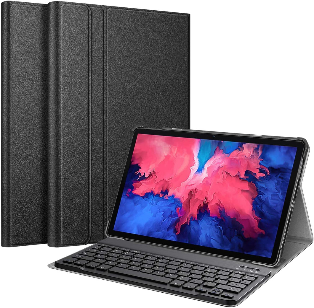 ProElite Detachable Wireless Bluetooth Keyboard flip case Cover for Lenovo Tab P11/P11 Plus 11 inch TB-J606F/J606X Tablet, Black