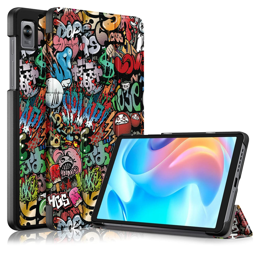 ProElite Slim Trifold Flip case Cover for Realme PadMini 8.68 inch Tablet, Hippy
