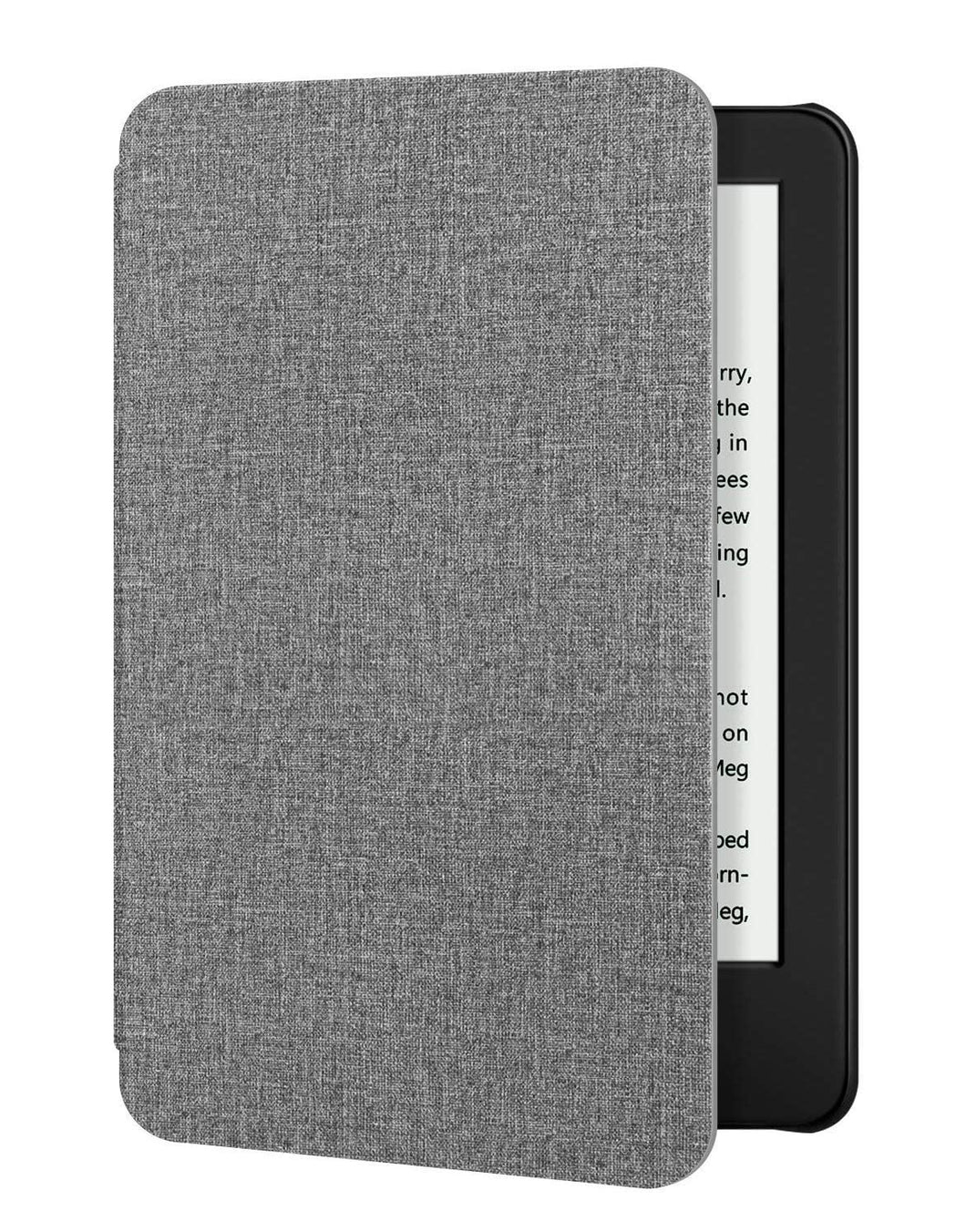 ProElite Premium Nylon Fabric Smart Flip case Cover for Amazon Kindle Paperwhite 11th Generation 6.8 inch 2021, Grey (Fits Signature Edition Also)