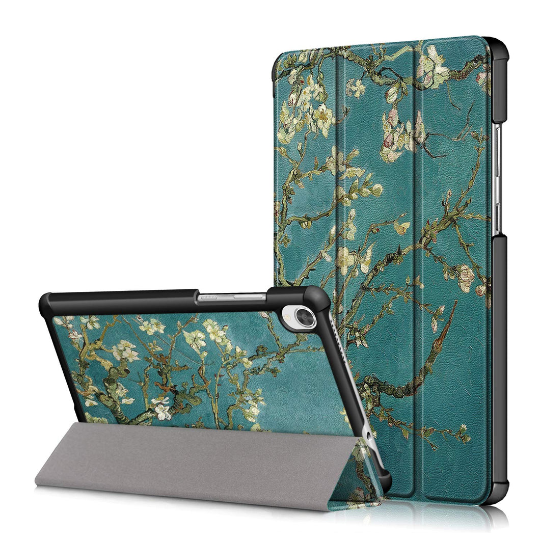 ProElite Ultra Sleek Smart Flip Case Cover for Lenovo Tab M8 HD/M8 2nd/3rd Gen FHD TB-870F, 8705N, 8505F, 8505X Tablet (Flowers)