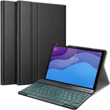 Load image into Gallery viewer, ProElite Keyboard case for Lenovo Tab M10 HD 2nd Gen TB-X306X / Smart Tab M10 HD 2nd Gen TB-X306F, Magnetic Detachable Wireless Bluetooth Keyboard Built-in 7-Colors Backlit, Black
