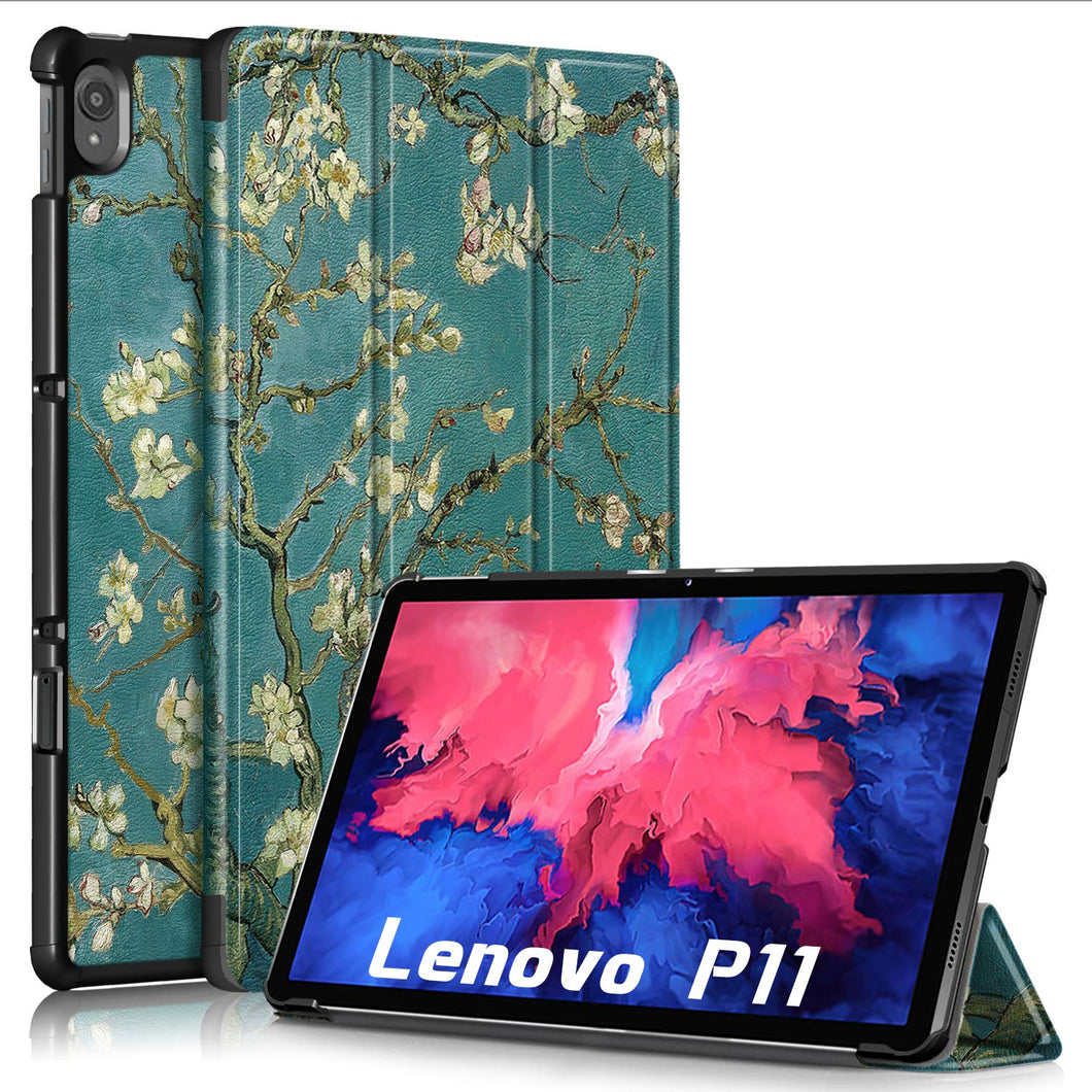 ProElite Smart Flip Case Cover for Lenovo Lenovo Tab P11/P11 Plus 11 inch TB-J606F/J606X , Flowers