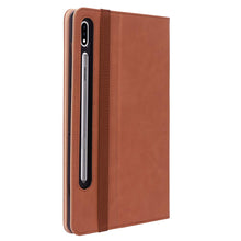 Load image into Gallery viewer, ProElite Business Smart Case Cover for Samsung Galaxy Tab  S8 Plus / S7 Plus / S7 FE 12.4 Inch SM-T970/T975/T976/T735/X800/X806 [Brown]
