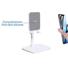 Load image into Gallery viewer, Kakusiga ABS Holder Stand for Mobile &amp; Samsung Lenovo Huawei Honor Apple Tablets (4&quot; to 11&quot;), White
