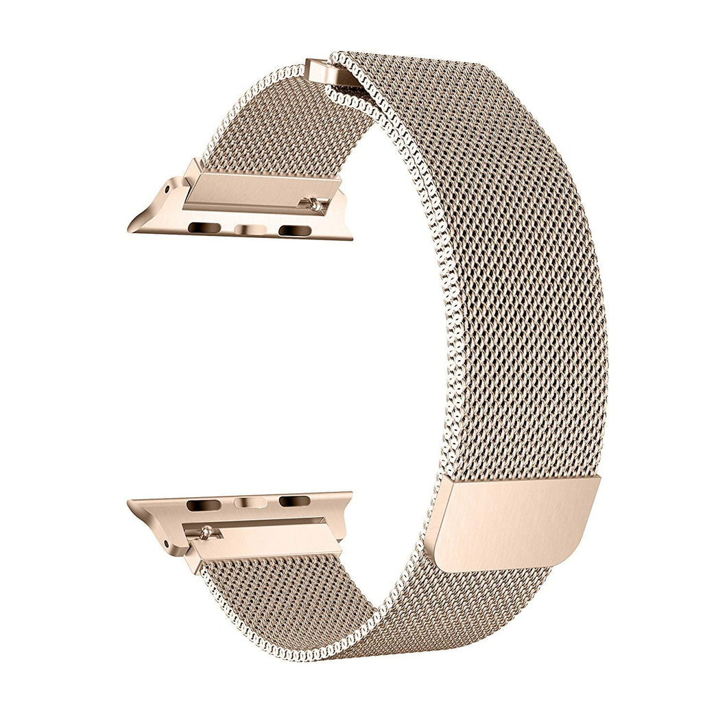 ProElite 42/44 MM Milanese Wrist Band for Apple Watch Series 6/5/4/3/2/1/SE, Gold