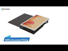 Load and play video in Gallery viewer, ProElite Ultra Sleek Smart Flip Case Cover for Huawei MediaPad M5 Lite 8&quot; Tablet - Dark Blue
